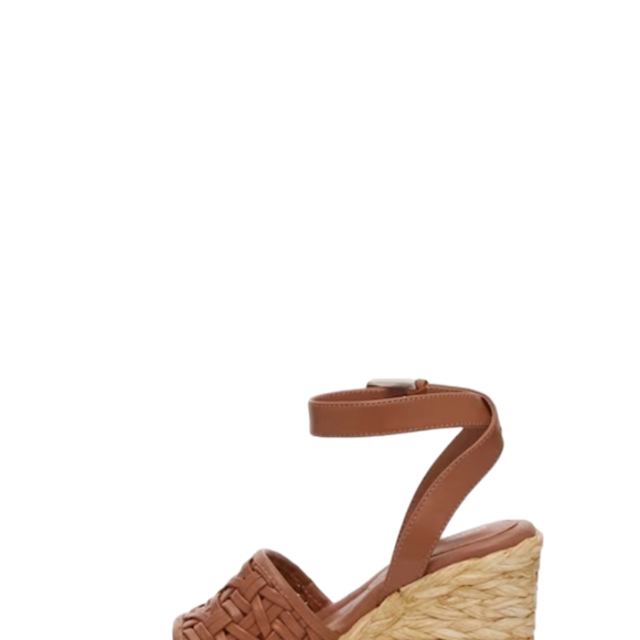 Marc Fisher Gladi Wedge Sandal NIB Sz 10M Color cognac - Picture 4 of 7